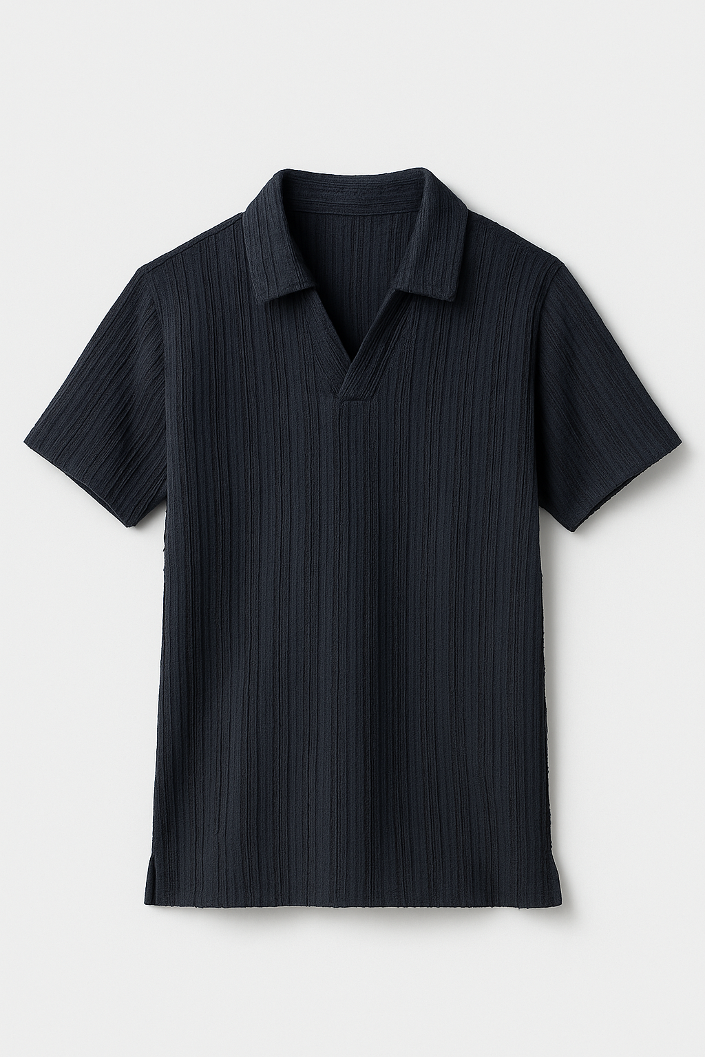 Textured Johnny Polo Shirt – Premium Casual Wear