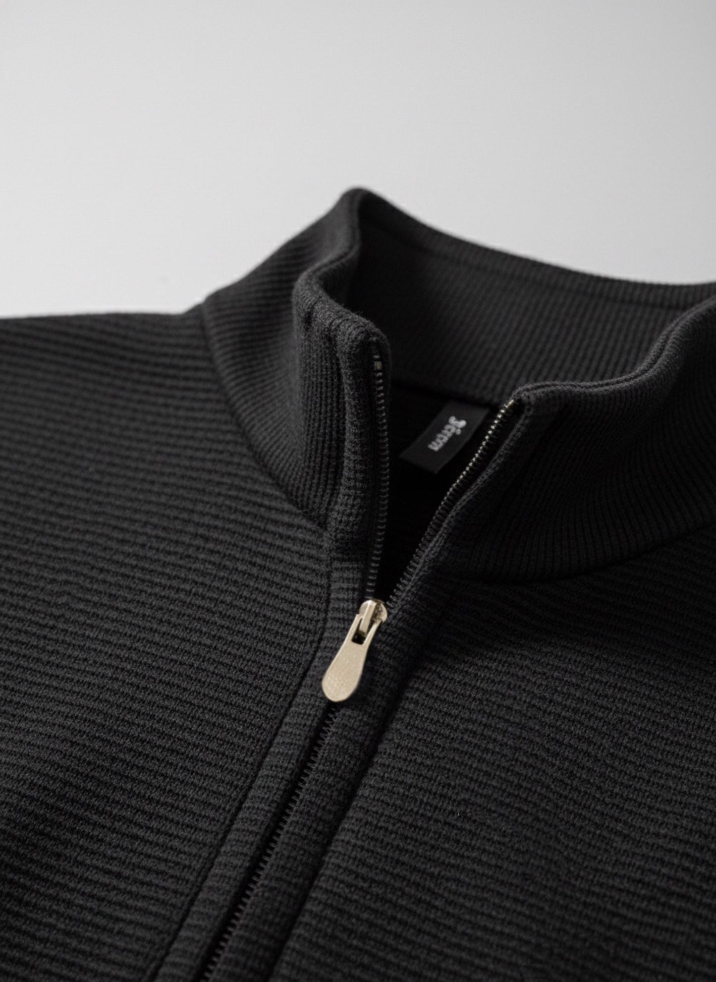 Textured Quarter-Zip Knit Shirt