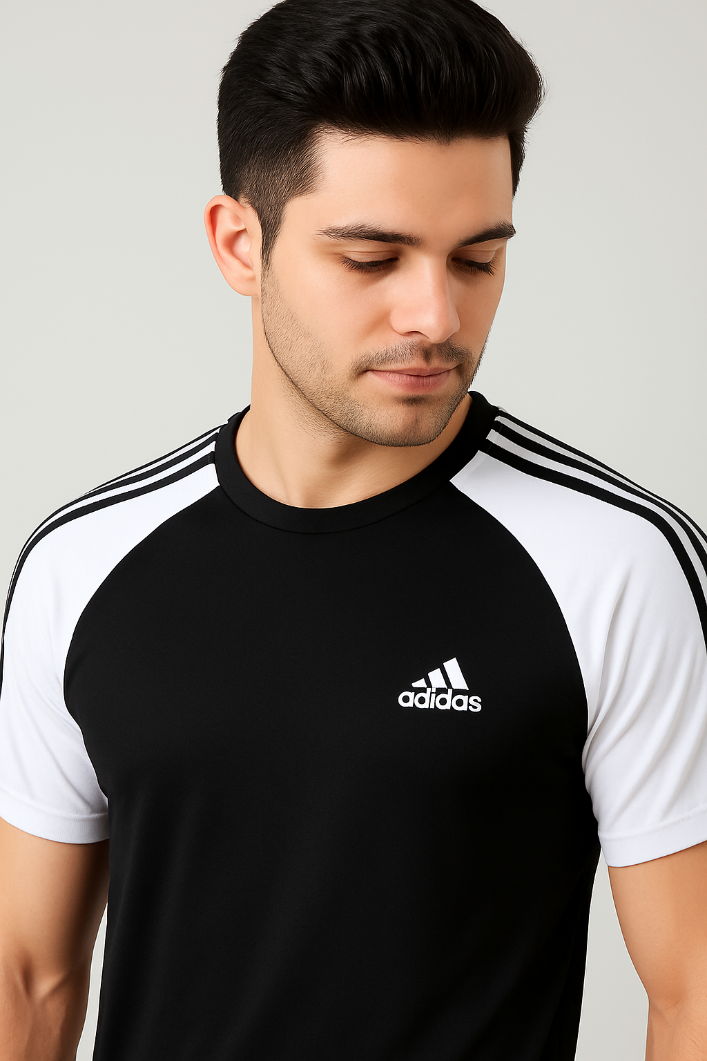 Dry-Fit Black & White Tracksuit