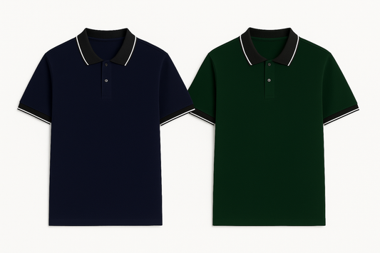 Double the Style – 2 Polo Shirts in One Combo