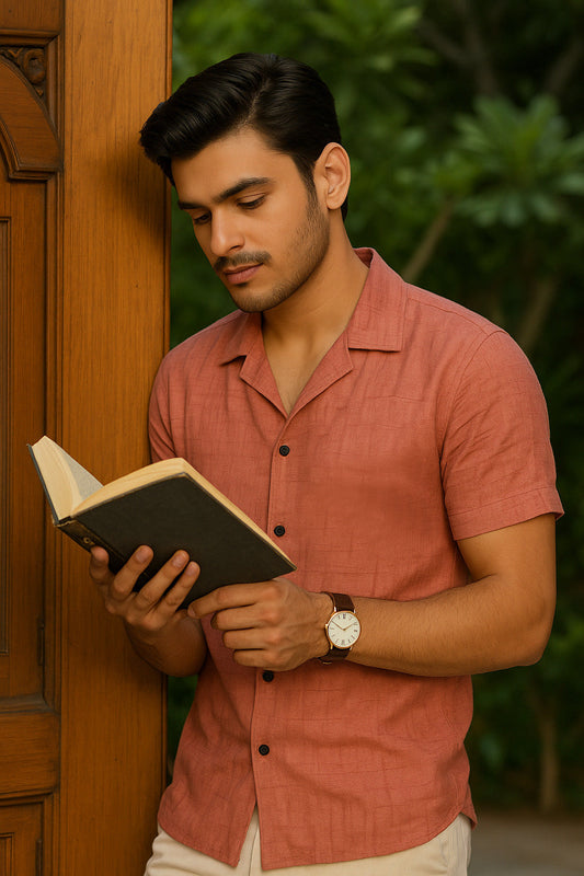 Casual Half Sleeves Cuban Shirt